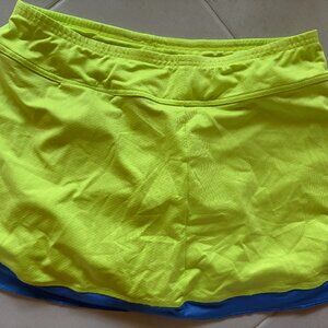 Joyfit Golf/Tennis skort - Lime and blue